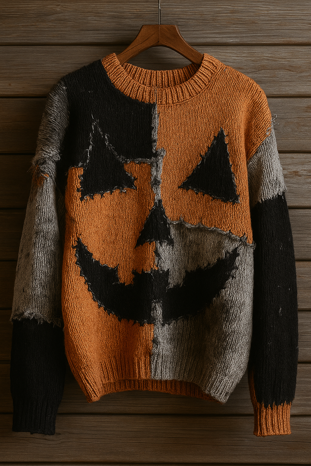 Rusty Pumpkin Patch Knit Sweater