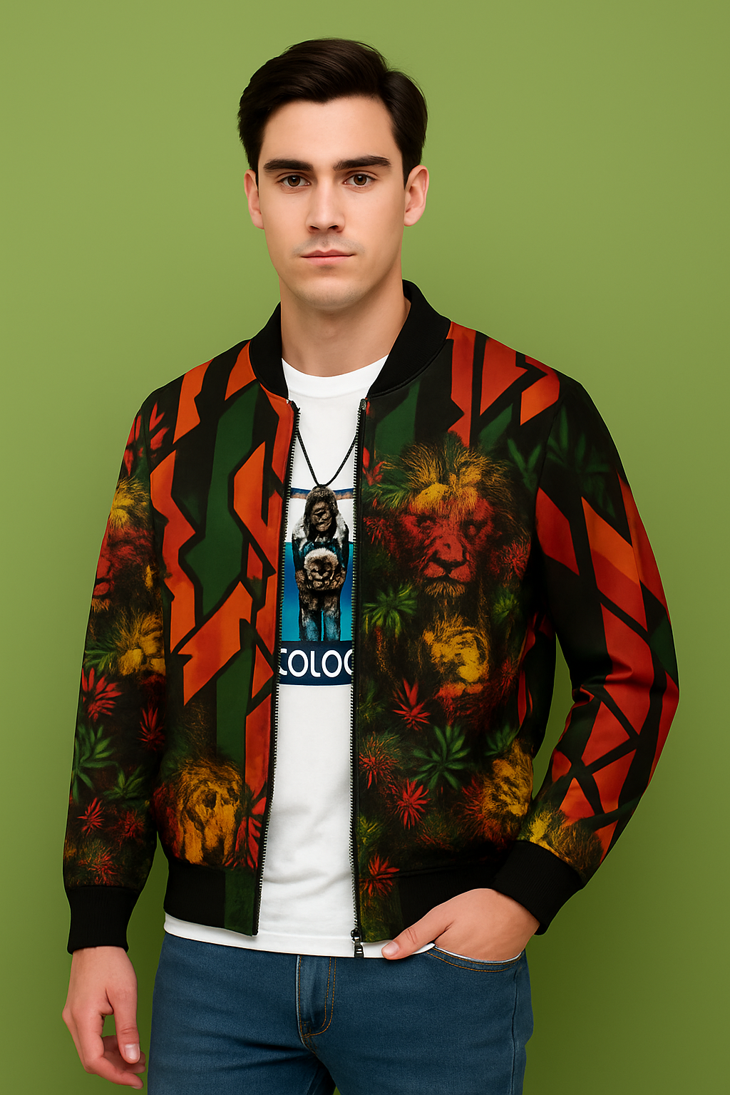 Rasta Lion Bomber